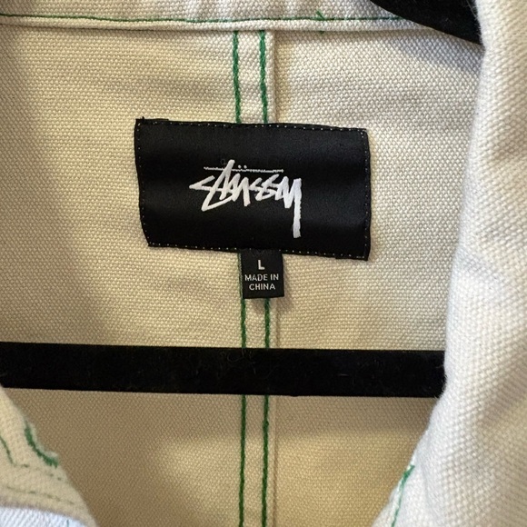 Stussy Other - Stussy Cream Canvas Piece with Green Stitching